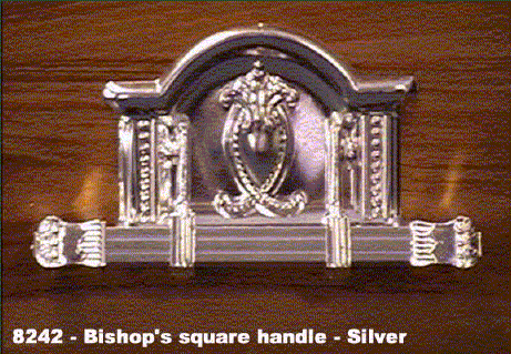 8242 - Bishop's square handle - silver