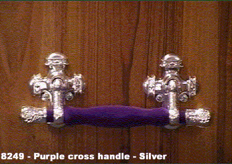 8249 - Purple cross handle - silver