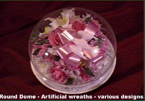 Round dome - artificial wreaths - various sizes